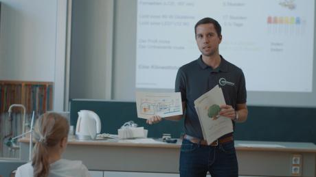 Dominik Seck von der Energieagentur beim Projekt Stand-By 